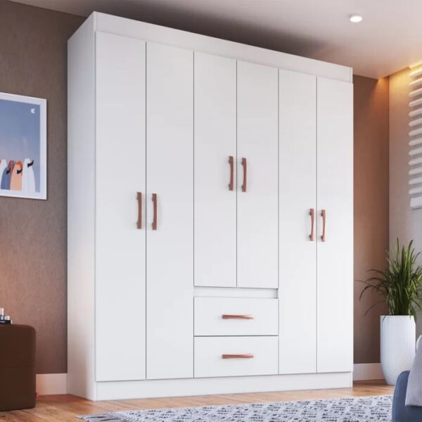 Guarda-Roupa Montevidéu 10206 1,37 m Branco - DORIPEL