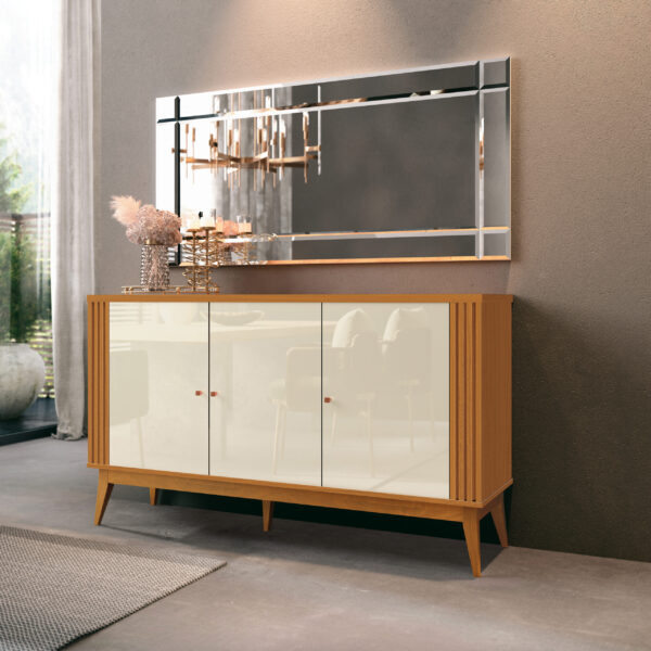 Buffet Argo Cedro/Off White - EDN MÓVEIS