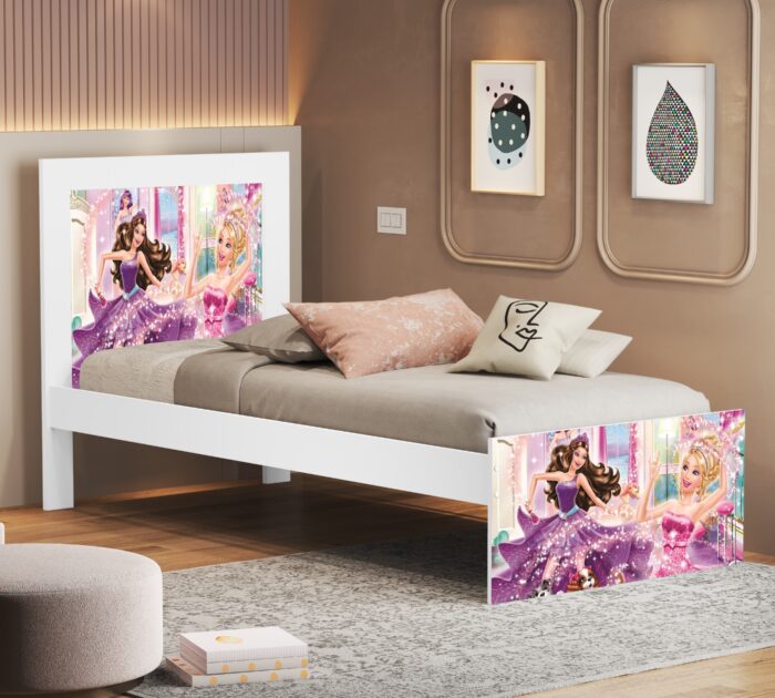 Cama Solteiro Marina (Menina) Barbie 004 - MADEC/VJ MÓVEIS - Imagem 2