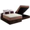 Colchão Casal Star Pillow In + Base Box Baú Corino Marrom – ANJOS + BIOSTAR