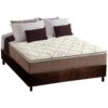 Colchão Casal Star Pillow In + Base Box Simples Corino Marrom – ANJOS COLCHÕES + BIOSTAR