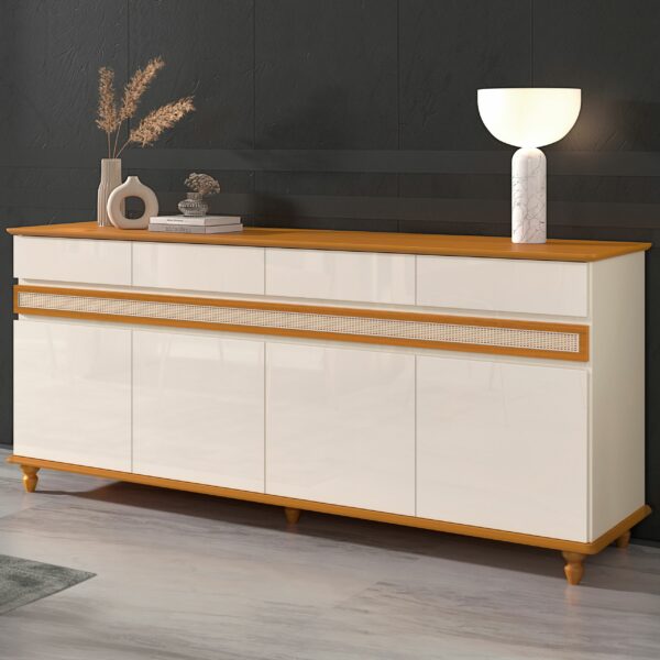 Buffet Açores Off White/Cedro - EDN MÓVEIS