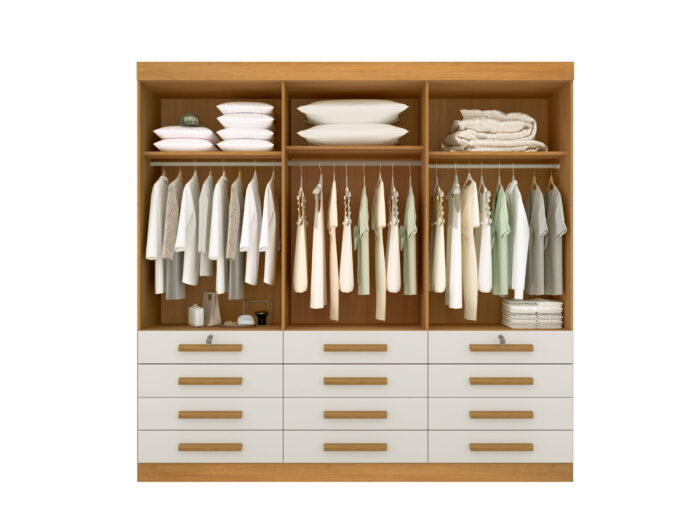 Guarda-Roupa 6 Portas Mônaco 2,40 m Cinamono – D’DORO MÓVEIS - Imagem 3