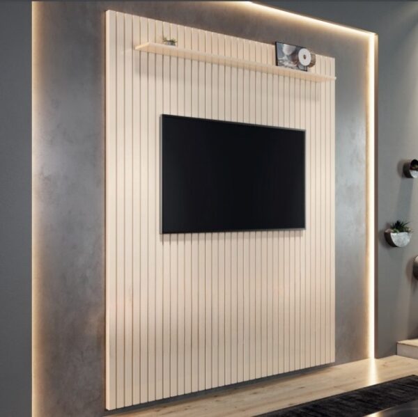 Painel até 75" Arbo 1.8 Off White - EDN MÓVEIS