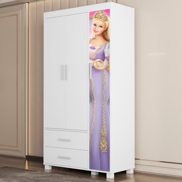 Guarda-Roupa 4 Portas Lívia 0,89 m (Menina) Barbie 404189 - MADEC/VJ MÓVEIS