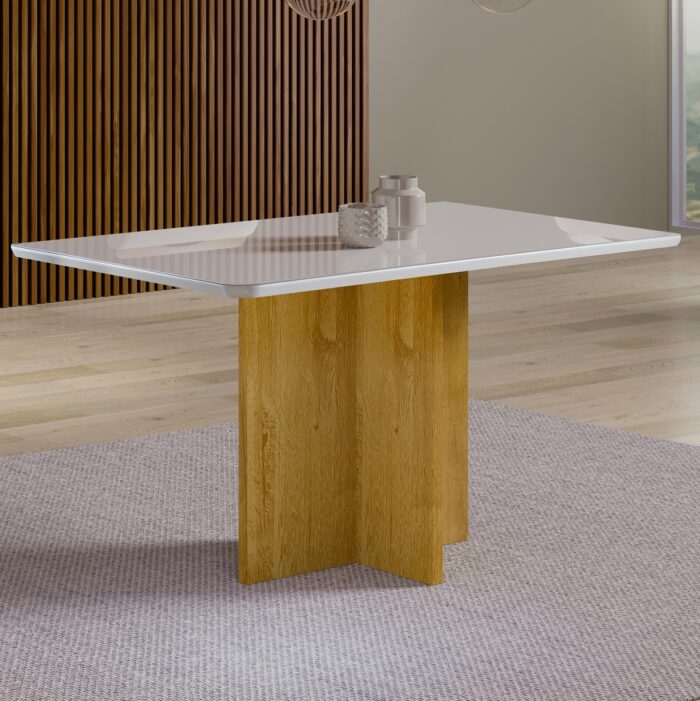 Mesa Salinas 120 Cinamomo/Off White - AVALON DECOR