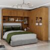 Modulado 4 Portas + Guarda-Roupa 4 Portas Hércules(Com Espelho)Cinamono – CARIOCA MÓVEIS