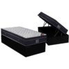 Colchão Solteiro Airtech Progressive D26 + Base Box Baú Biostar Preto – ORTOBOM + BIOSTAR