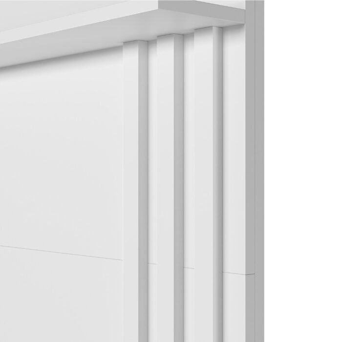 Escrivaninha com Painel Doble Branco Fosco - MÓVEIS ALBATROZ - Imagem 5