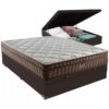 Colchão Casal Star One D28/AG D70 + Base Box Baú Corino Marrom – ANJOS COLCHÕES + ALTO NÍVEL CAMAS E COLCHÕES