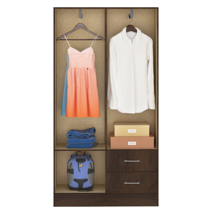 Guarda-Roupa 4 Portas Panamá 4002 + Cômoda 10 Gavetas Caribe Preto  – FELLICCI - Imagem 2