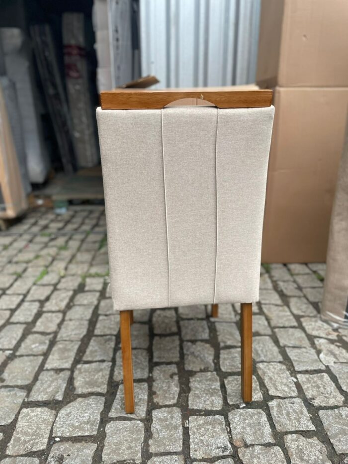 Kit 2 Cadeiras Sophia/Capri  Mel/Linho Bege 200 – WM DECOR - Imagem 4