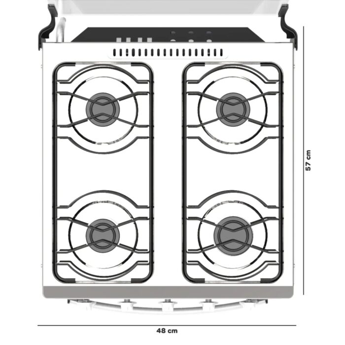 Fogão 4 Queimadores Ares Branco - REALCE ELETRODOMÉSTICOS - Imagem 8