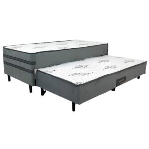 Cama Box Solteiro com Auxiliar Prestige com Pillow Top D28 – ECOTEC