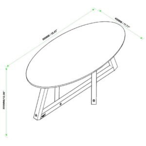 Mesa De Centro Classic Off White/nature – Tebarrot Do Brasil