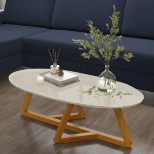 Mesa De Centro Classic Off White/nature – Tebarrot Do Brasil