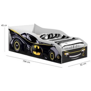 Cama Solteiro Carro Black Batman – GABRIELLI