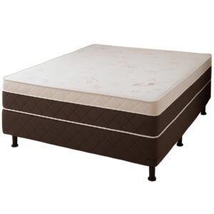 Cama Box Casal Ortopédica D33 Marrom – ORTOBELLO