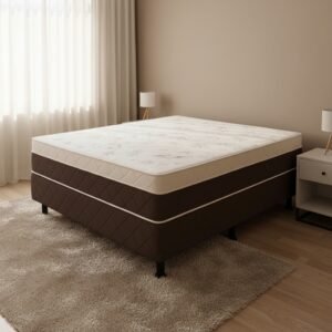 Cama Box Casal Ortopédica D33 Marrom – ORTOBELLO