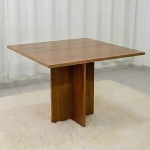 Mesa Salinas 90 (Tampo Dakota s/ vidro) Cinamomo – CEL MÓVEIS