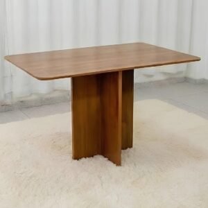 Mesa Salinas 120 (Tampo Londres s/ vidro) Cinamomo – CEL MOVEIS