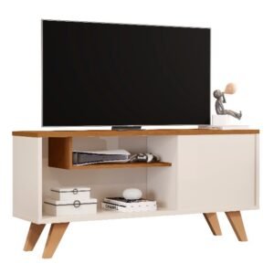 Bancada até 42″ Heitor Off White/Cedro – SAL MOVELARIA