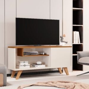 Bancada até 42″ Heitor Off White/Cedro – SAL MOVELARIA
