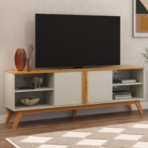 Rack até 75″ Urban 1.8 Off White/Cinamomo – PATRIMAR