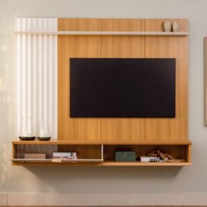 Painel Home até 75″ Sintra Jequitibá/Off White Fosco – LINEA BRASIL