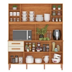Kit Cozinha Málaga CM720 1,62 m Cinamomo/Off White – FELLICCI