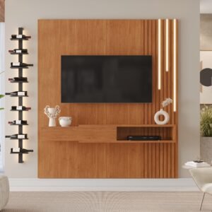 Painel até 55″ Ímpetus (C/LED Cascata) + Nicho Naturale – MAVAULAR