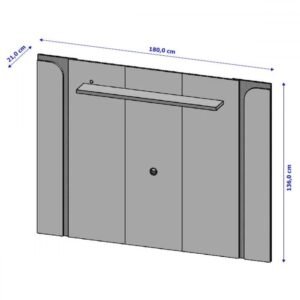 Painel até 75″ Maresias Off White/Naturale – BECHARA