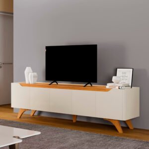 Rack até 75″ Atenas 2.2 Off White/Naturale – MAVAULAR