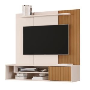 Home Suspenso até 43″ Babilônia Off White/Ripado – SAL MOVELARIA
