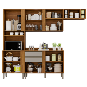 Cozinha 4 Peças Pérola Cinamomo/Off White – SALLÊTO