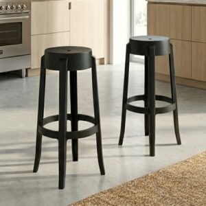 Kit 2 Banquetas Shine Plus Preto UZ8007-11 – KAPPESBERG