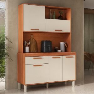 Kit Cozinha Dunas 1,40 m Cinamomo/Off White – ITATIAIA