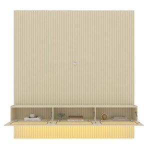 Home Suspenso até 85″ Supremo Ripado 218 Off White com Nicho Native Off White – GELIUS