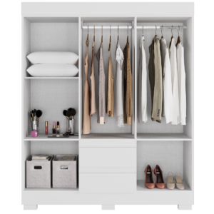Guarda-Roupa 6 Portas Maya 1,491 m Branco – ACP MÓVEIS