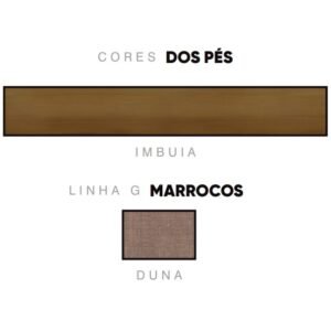 Kit 2 Cadeiras Safira Imbuia/Linho Marrom – DOBUE MOVELARIA