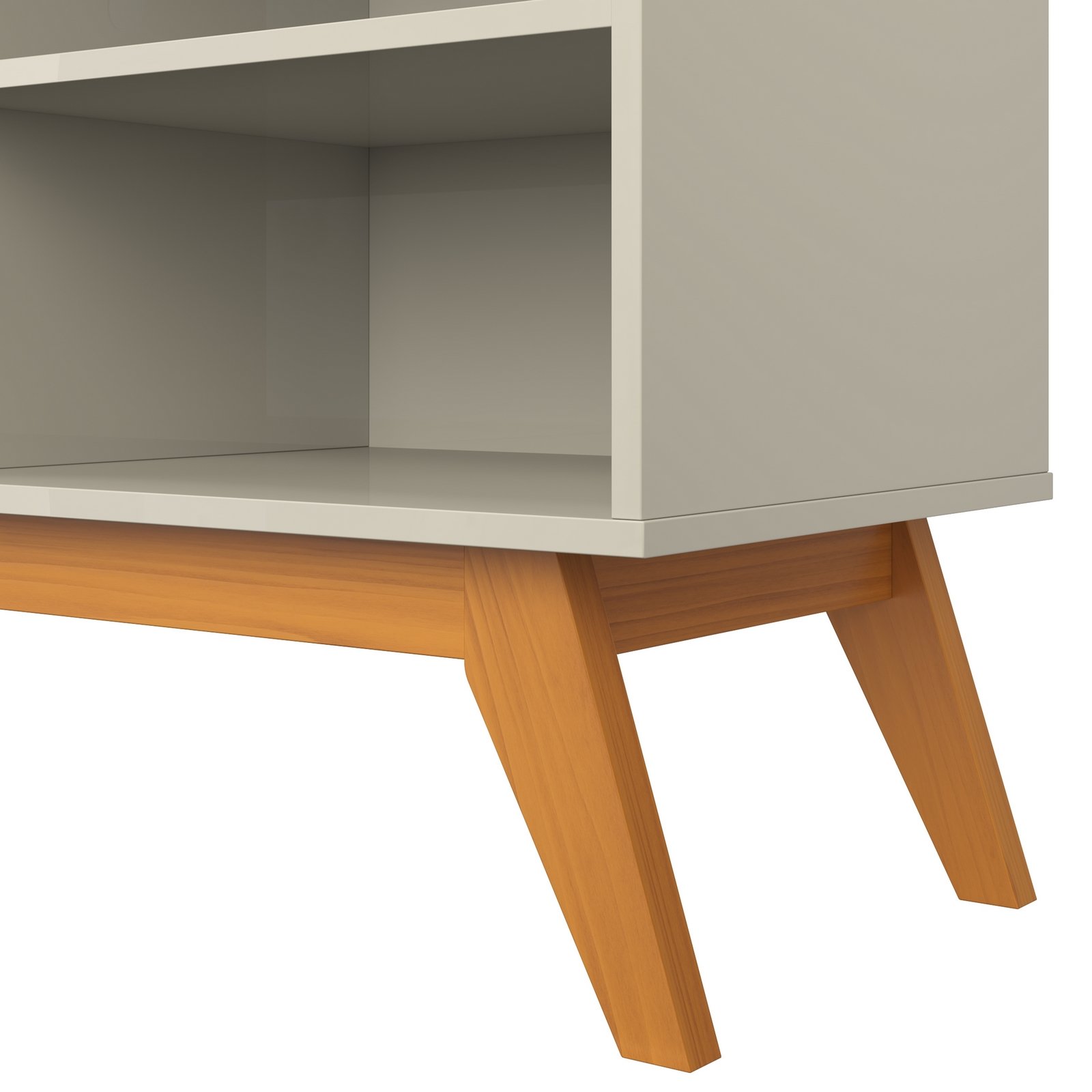 Rack até 75" Urban 1.8 Off White/Cinamomo - PATRIMAR - Imagem 4