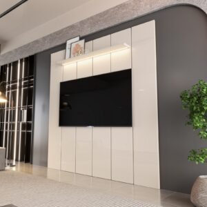 Painel até 75″ Lumi 1,88 m Off White – EDN MÓVEIS