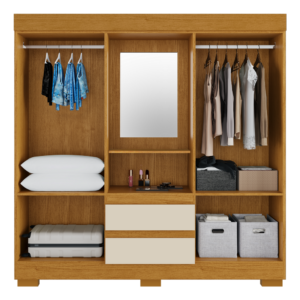 Guarda-Roupa Capelinha Isabely 1,491 m Cinamomo/Off White – ACP MÓVEIS
