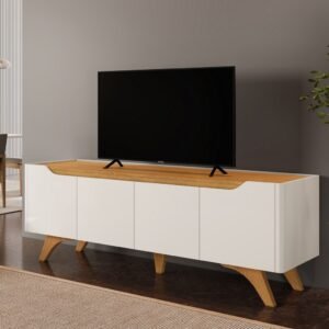 Rack até 75″ Atenas 1.8 Off White/Naturale – MAVAULAR