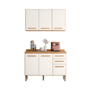 Combo Intenza Amore 1,20 m Freijó/Off White Cristal – NICIOLI