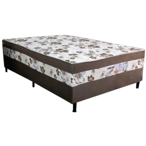 Cama Box Casal Sonho Bom D28 Marrom – NOSSO SONHO COLCHÕES