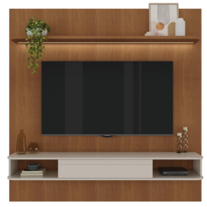 Painel até 75″ Belluno Cinamomo/Off White – ARTELY