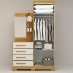 Guarda-Roupa 2 Portas Melissa 1,102 m Cinamomo/Off White – ACP MÓVEIS