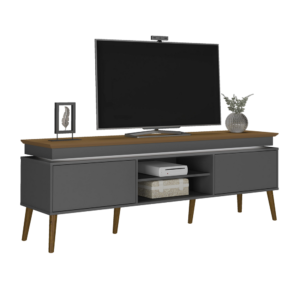 Rack até 75″ Lumina Carvalho/Grafite – ARTELY