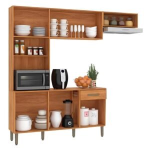 Cozinha Nina CN10 2,20 m Cinamomo/Off White – FELLICCI